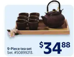 Walmart 9-Piece tea set offer