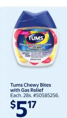Walmart Tums Chewy Bites With Gas Relief offer