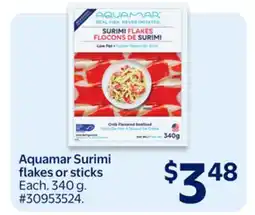 Walmart Aquamar Surimi Flakes or Sticks offer