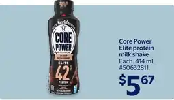 Walmart Core Power Elite protein milk shake offer