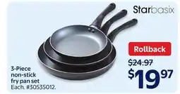 Walmart 3-Piece non-stick fry pan set offer