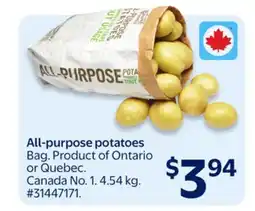 Walmart All-purpose potatoes offer