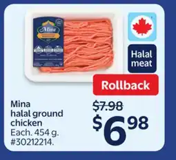 Walmart Mina halal ground chicken offer