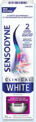 Walmart Sensodyne Clinical White stain protector toothpaste offer