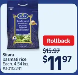 Walmart Sitara basmati rice offer