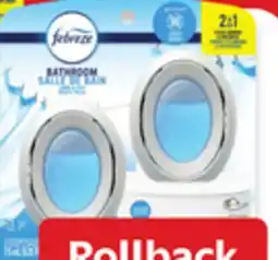 Walmart Febreze bathroom air freshener 2-pack offer