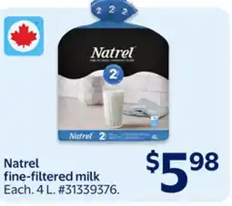 Walmart Natrel fine-filtered milk offer
