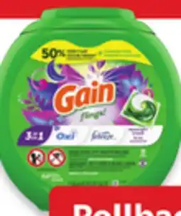 Walmart Gain liquid detergent 128 loads, Flings 45s - 76s offer