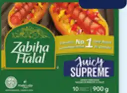 Walmart Zabiha Halal Juicy Supreme Chicken Frankfurters offer