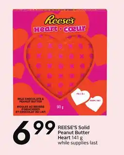 Sobeys REESE'S Solid Peanut Butter Heart offer