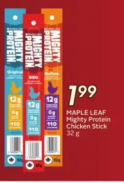 Sobeys MAPLE LEAF Mighty Protein Chicken Stick offer