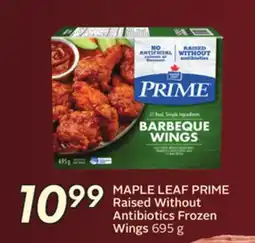 Sobeys MAPLE LEAF PRIME Raised Without Antibiotics Frozen Wings offer