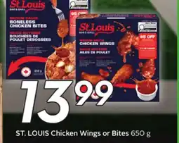 Sobeys ST. LOUIS Chicken Wings or Bites offer