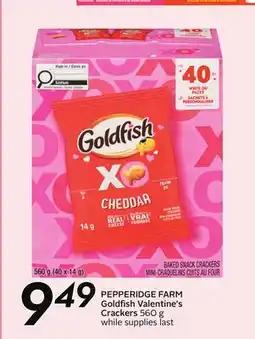 Sobeys PEPPERIDGE FARM Goldfish Valentine's Crackers offer
