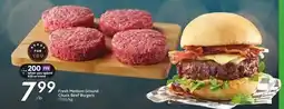 Sobeys Fresh Medium Ground Chuck Beef Burgers offer