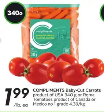 Sobeys COMPLIMENTS Baby-Cut Carrots offer
