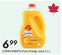 Sobeys COMPLIMENTS Pure Orange Juice offer