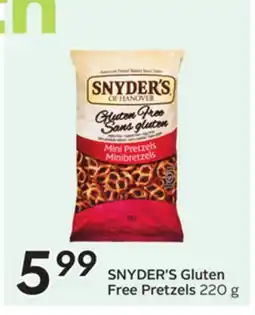 Sobeys SNYDER'S Gluten Free Pretzels offer