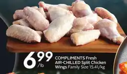 Sobeys COMPLIMENTS Fresh AIR-CHILLED Split Chicken Wings offer