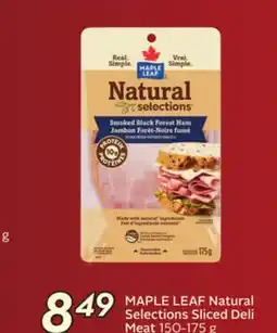 Sobeys MAPLE LEAF Natural Selections Sliced Deli Meat offer