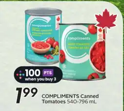 Sobeys COMPLIMENTS Canned Tomatoes offer