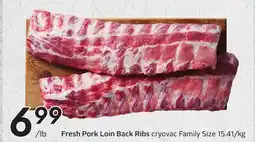 Sobeys Fresh Pork Loin Back Ribs offer