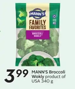 Sobeys MANN'S Broccoli Wokly offer