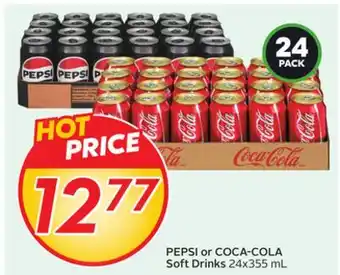 Sobeys PEPSI or COCA-COLA Soft Drinks offer