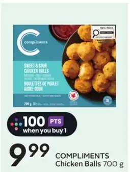 Sobeys COMPLIMENTS Chicken Balls offer