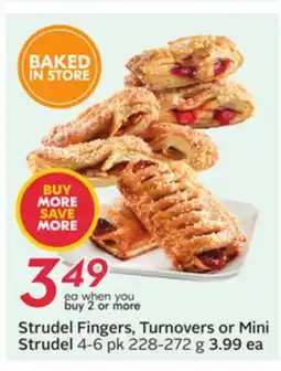Sobeys Strudel Fingers, Turnovers or Mini Strudel offer
