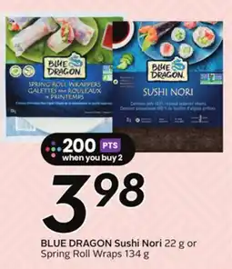 Sobeys BLUE DRAGON Sushi Nori offer