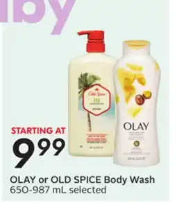 Sobeys OLAY or OLD SPICE Body Wash offer