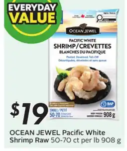 Sobeys OCEAN JEWEL Pacific White Shrimp Raw offer