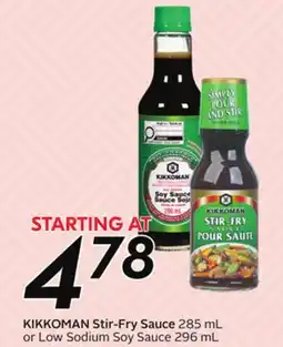 Sobeys KIKKOMAN Stir-Fry Sauce 285 Low Sodium Soy Sauce offer