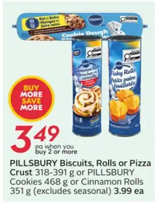 Sobeys PILLSBURY Biscuits, Rolls or Pizza Crust offer