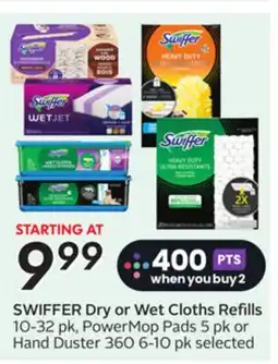 Sobeys SWIFFER Dry or Wet Cloths Refills offer