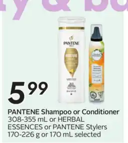 Sobeys PANTENE Shampoo or Conditioner offer
