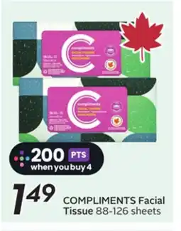 Sobeys COMPLIMENTS Facial Tissue offer