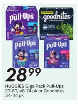 Sobeys HUGGIES Giga Pack Pull-Ups offer