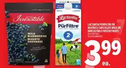 Metro LACTANTIA PURFILTRE OR BEATRICE CHOCOLATE MILK OR IRRESISTIBLE FROZEN FRUITS offer