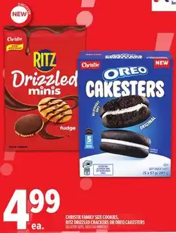Metro CHRISTIE FAMILY SIZE COOKIES, RITZ DRIZZLED CRACKERS OR OREO CAKESTERS offer