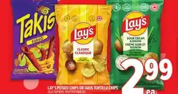 Metro LAY'S POTATO CHIPS OR TAKIS TORTILLA CHIPS offer