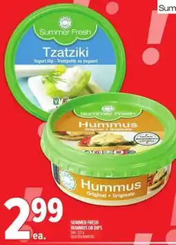 Metro SUMMER FRESH HUMMUS OR DIPS offer
