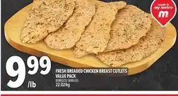 Metro FRESH BREADED CHICKEN BREAST CUTLETS offer
