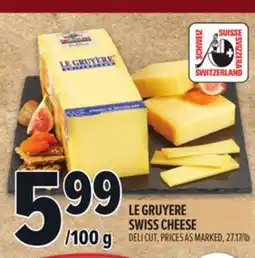 Metro LE GRUYERE SWISS CHEESE offer