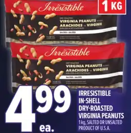 Metro IRRESISTIBLE IN-SHELL DRY-ROASTED VIRGINIA PEANUTS offer