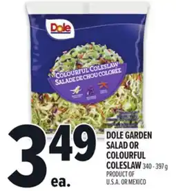 Metro DOLE GARDEN SALAD OR COLOURFUL COLESLAW offer