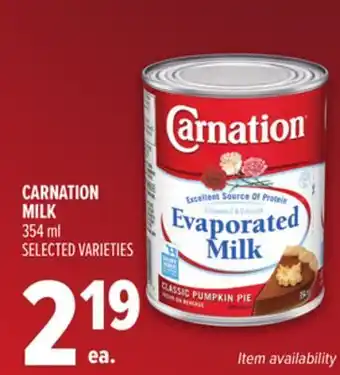 Metro CARNATION MILK offer