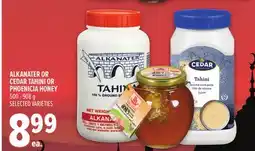 Metro ALKANATER OR CEDAR TAHINI OR PHOENICIA HONEY offer