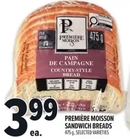 Metro PREMIÈRE MOISSON SANDWICH BREADS offer